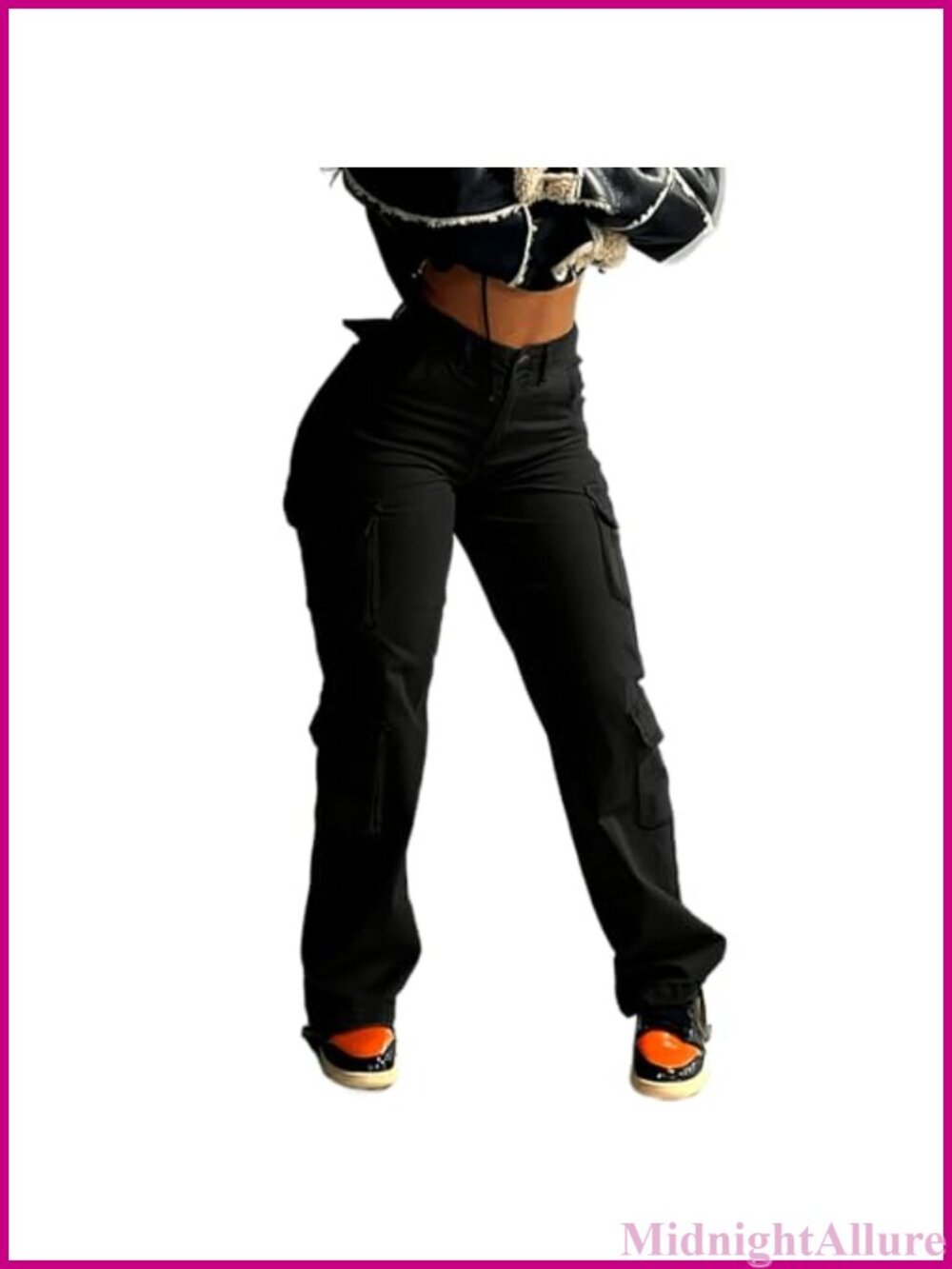 Cargo Jeans Women Baggy Straight Wide Leg Long Denim Pants
